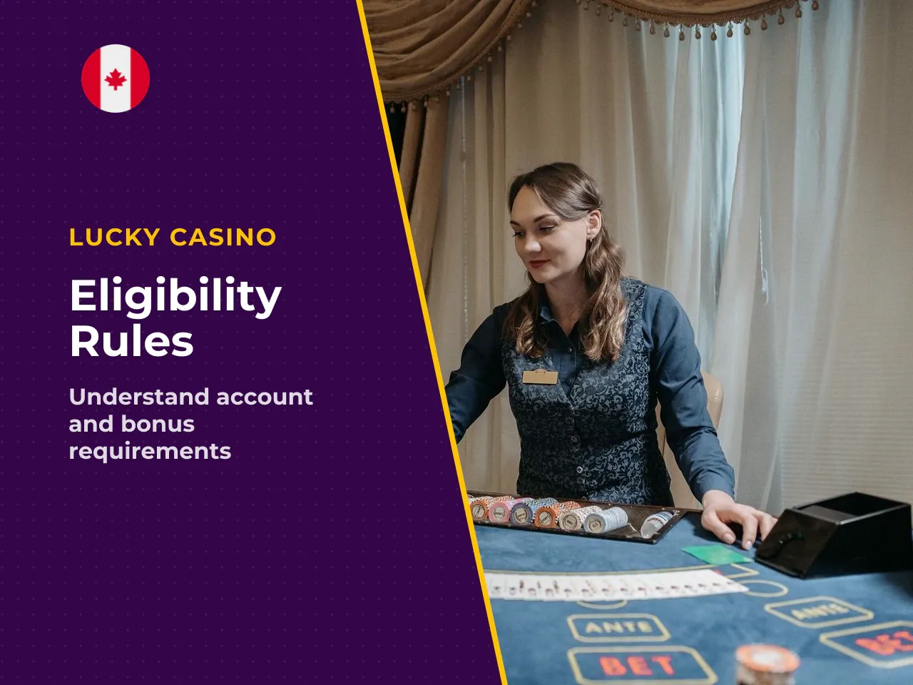 Eligibility, jurisdictions and verification. LuckyHills restricts